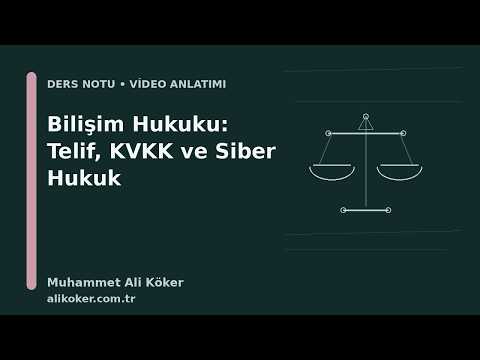 Mühendislikte Bilişim Hukuku