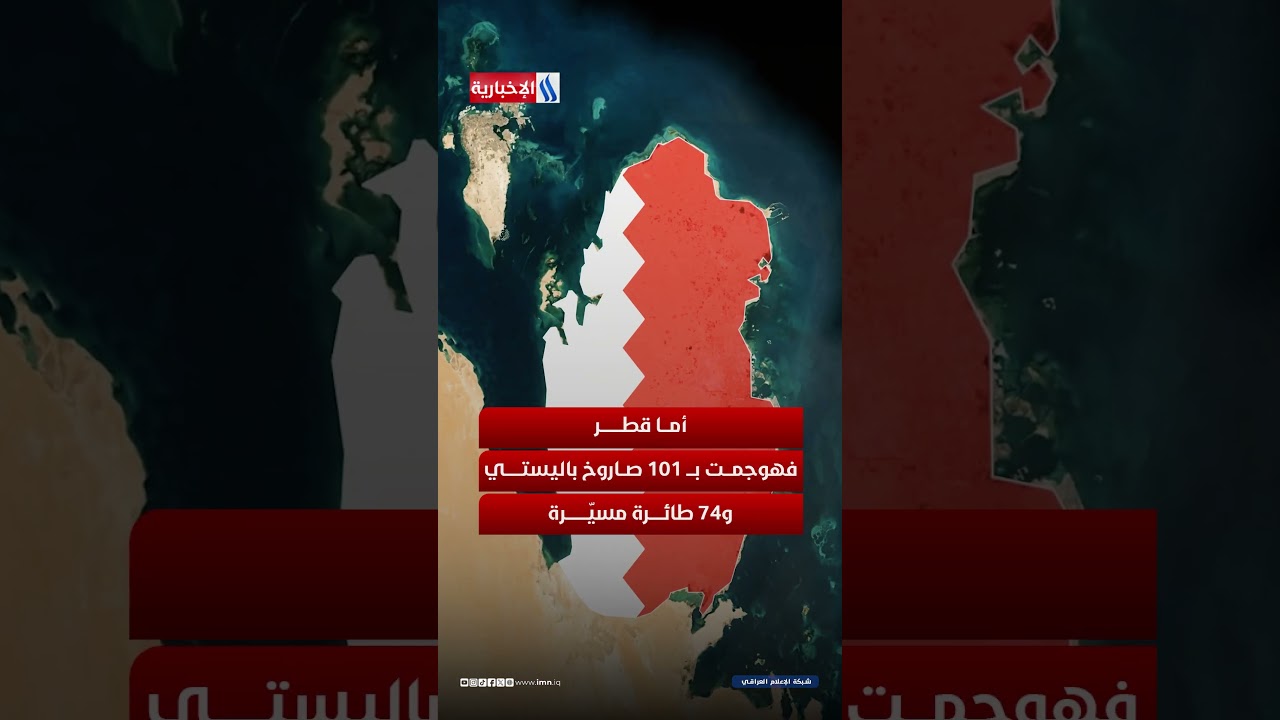فيديو | بالأرقام     حجم الهجمات الصاروخية الإيرانية على دول المنطقة