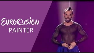 Slavko Kalezić - Space (Montenegro) 2017 First Semi-Final - Eurovision Painter