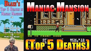 Top 5 Deaths in Maniac Mansion (NES) | Video Games 101