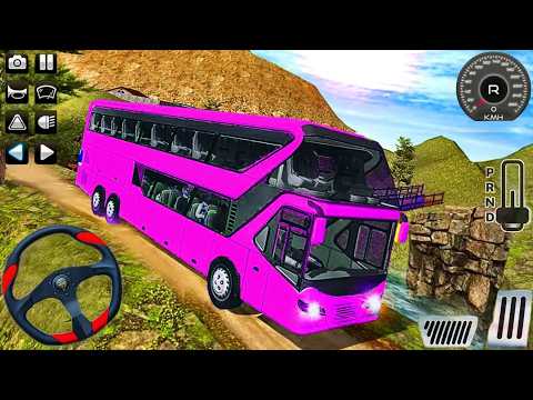 Uphill Offroad Bus Simulator 3D Game  - Highway Bus Driving Simulator Game 2026 - Andriod Gameplay