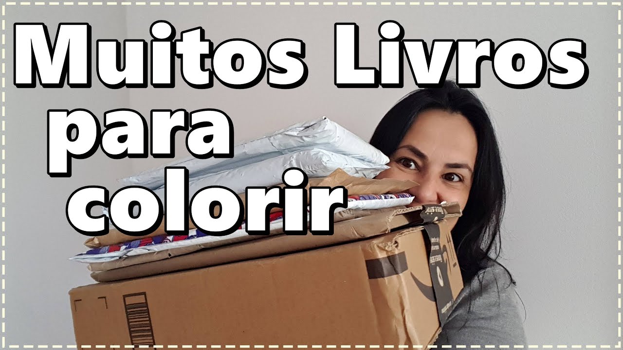 UNBOXING - Livros para Colorir Infantis
