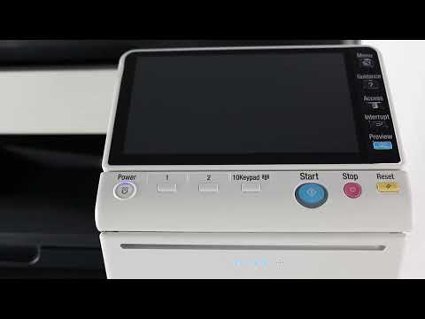 Intelligent Touch Screen on copier machine konica minolta bizhub step by step