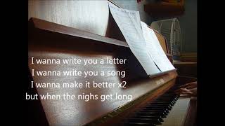 Jukebox the Ghost - When the nights get long piano cover + lyrics