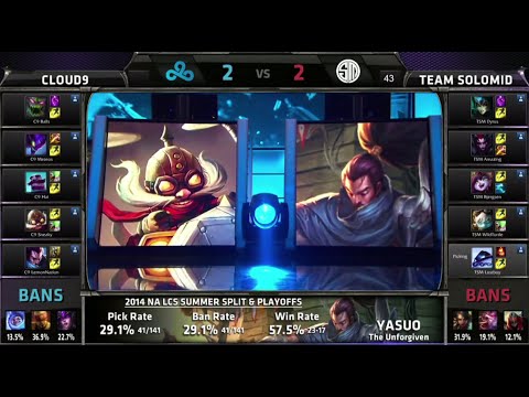 Cloud 9 vs TSM Game 5 | Finals NA LCS Summer 2014 Playoffs | Team Solomid vs Cloud 9 | C9 vs TSM G5