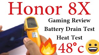 Honor 8x Gaming Review, Battery Drain Test and Heat Test Asphalt 9, PUBG, Modern Combat 5