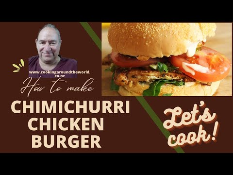 Argentine Chimichurri Chicken Burger | Argentina Food |