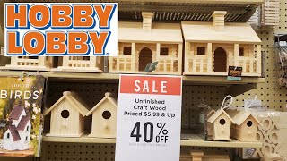 HOBBY LOBBY WOODEN CRAFTS COME WITH ME 2021