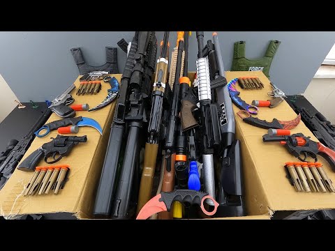 Weapon Box Full of Military Equipment, Assault and Defense Rifles Most Used by Soldiers - The Guns Video