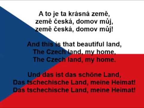 Česká hymna - Czech anthem - Tschechische Nationalhymne (lyrics, text)