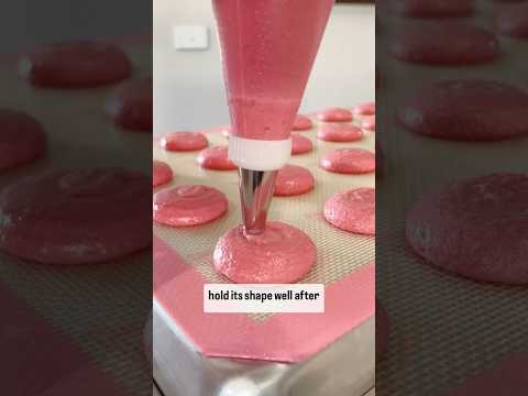 Part of a video titled Fragile vs good macaron shells #macarons ... - YouTube