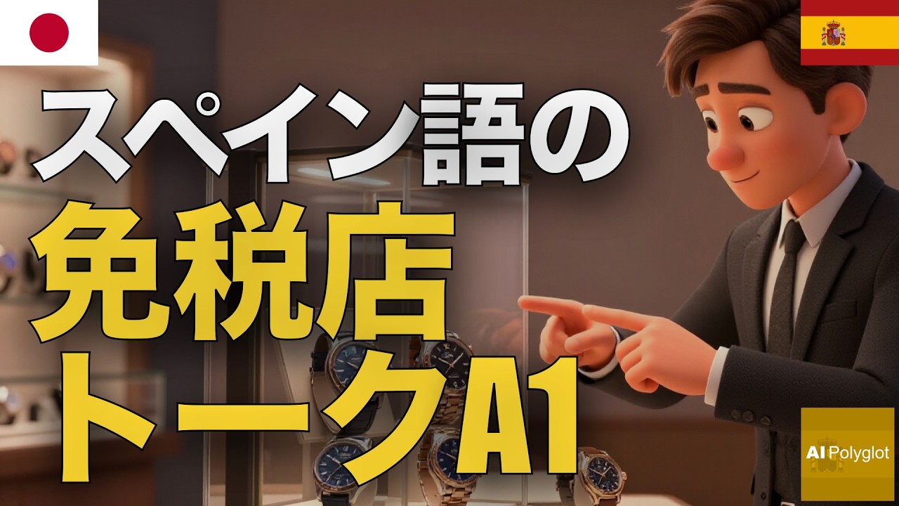 スペイン語の免税店トークA1 | 聞き流し | Spanish | 実用例文付き