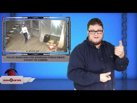 Police searching for Doordash porch pirate caught on camera (ASL - 12.20.19)