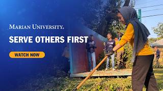 Marian Medical Students Learn Their First Lesson: Serve Others