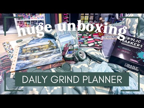 Unboxing a HUGE Haul from The Daily Grind Planner Winter Release