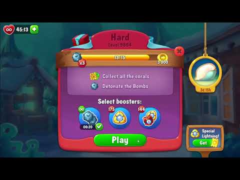 FISHDOM: 💥💥 Level 9864 Hard level, 9865 First try 💥💥