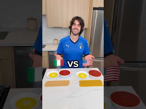 Italy vs USA real FOOD FACE-OFF