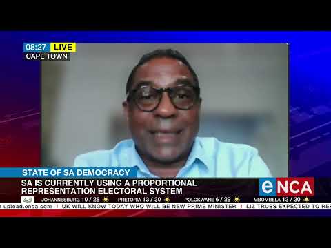 State of SA democracy New electoral system for SA