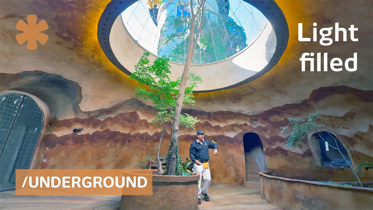 He built underground maze of light-filled earth homes in CA Sierras