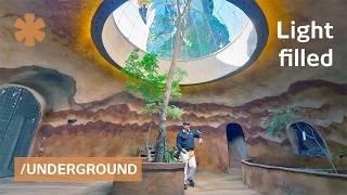 He built underground maze of light-filled earth homes in CA Sierras