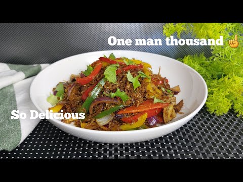 Ghana One man thousand stir fry - Ghana Food recipes / salad recipe