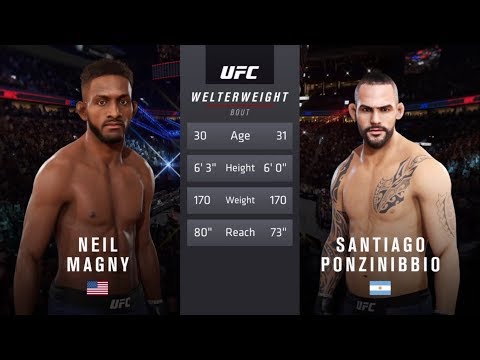 ニール・マグニー vs サンティアゴ・ポンジニビオ（EA sports UFC 3） - CPU vs. (Neil Magny vs. Santiago Ponzinibbio (EA sports UFC 3) - CPU vs. CPU)