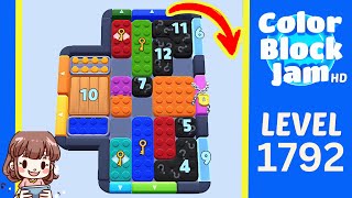 Solution du Niveau 1792 de Color Block Jam