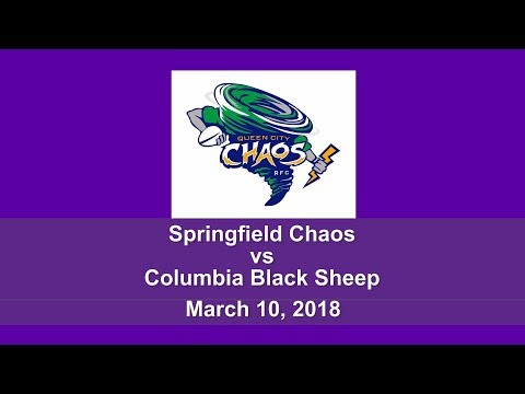Springfield Chaos vs Columbia Black Sheep 3 10 18
