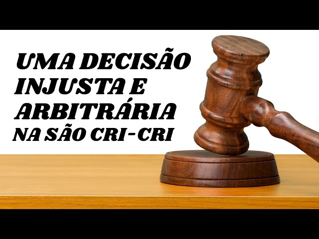 A DESCLASSIFICAÇÃO do Cipó foi INJUSTA e ABITRÁRIA