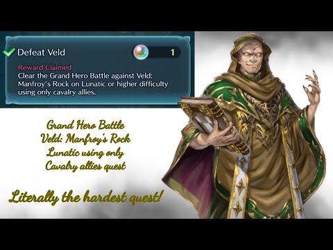 Grand Hero Battle - Veld: Manfroy's Rock Lunatic using only Cavalry allies quest-Fire Emblem Heroes