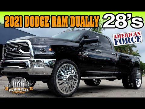 2021 Dodge Ram Dually on 28s