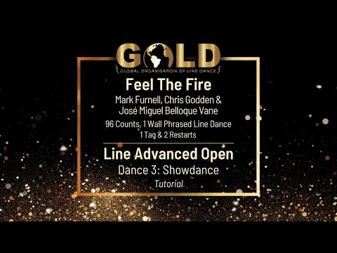GOLD 2023 Line Advanced Open - Dance 3: Showdance "Feel The Fire" - Tutorial without music
