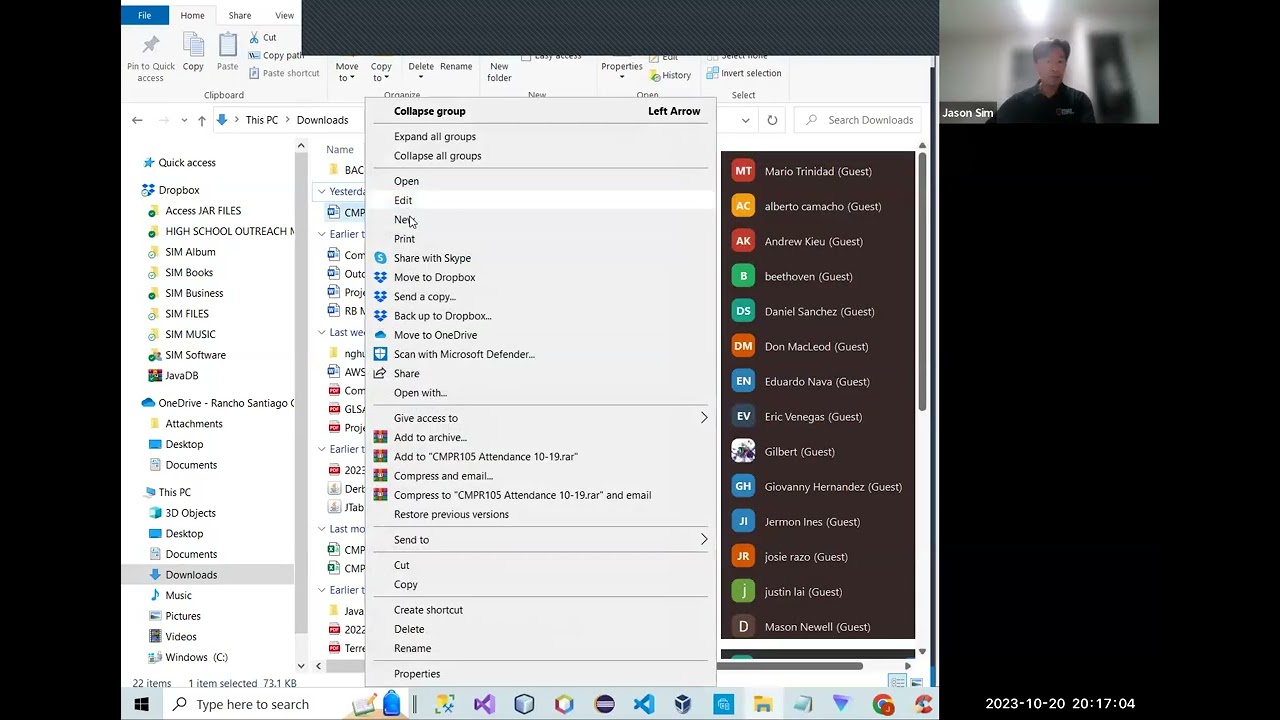 Module 2 Class Exercise #2 Designing Database and Tables Recording