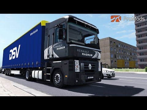 ETS2 1.31 - Renault Magnum Low Deck - Lithuania to Latvia - ProMods 2.27
