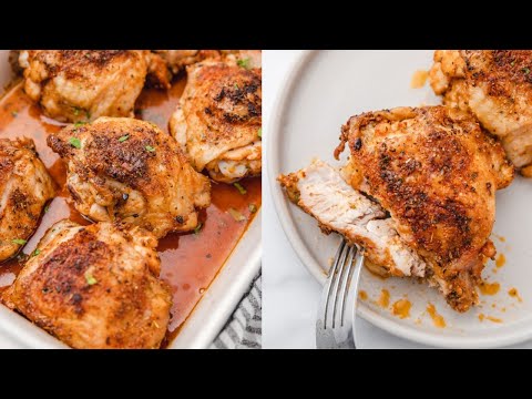 Crispy Baked Chicken Thighs