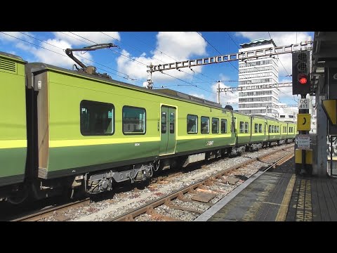 Irish Rail 8520 Class Dart Train 8634 - Tara Street Station, Dublin