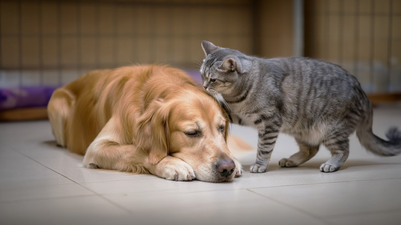Blind Dog Was About To Give Up On Life, Then THIS Cat Did Something NO ONE Expected!