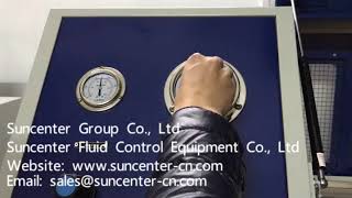 Burst pressure test machine