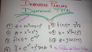 Derivadas Parciais e Diferencial total: Função de Diversas Variáveis