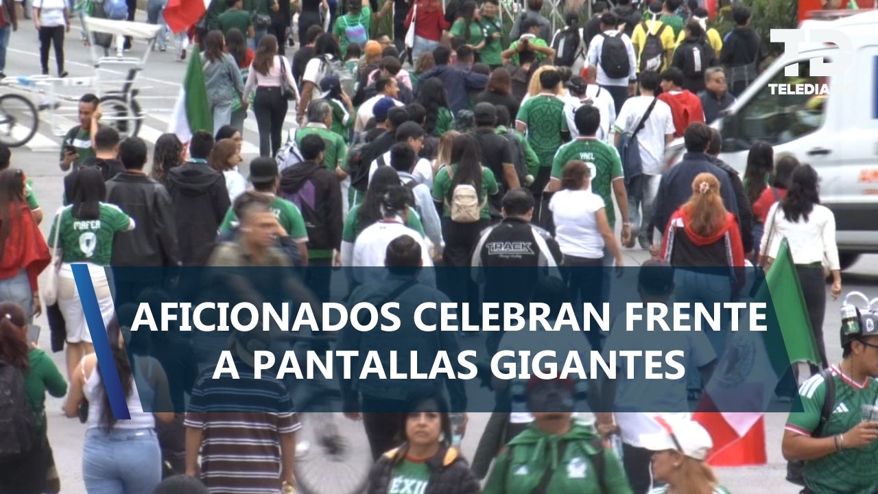 Marea verde invade Reforma para alentar a México en su tercer partido de grupos