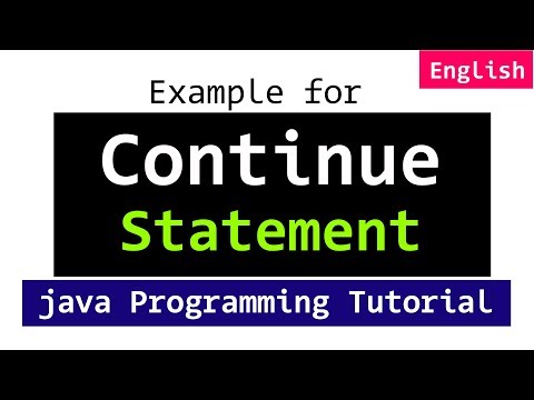 Continue Statement in Java Programming Video Tutorials For Beginners