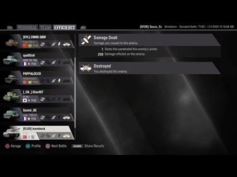 T54E1 4500dmg 5 kousku 1trida WoT console ps4