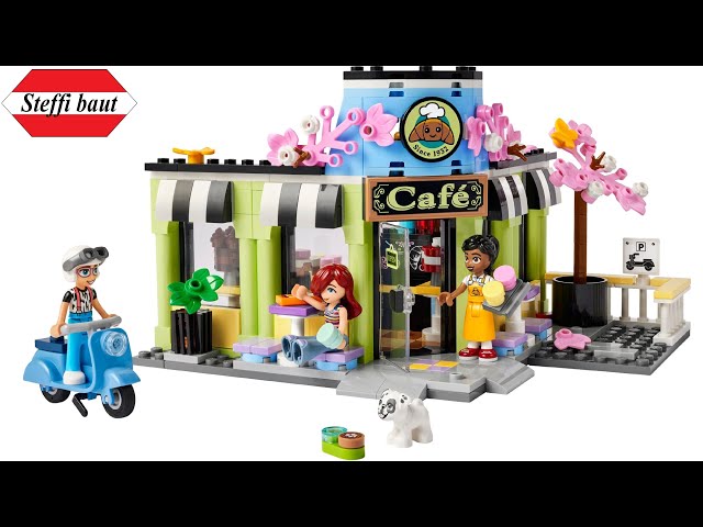 Vídeo relacionado con LEGO Friends Cafetería de Heartlake City y Pastelería de Juguete, Set de Comida, Regalo para Niñas y Niños de 6 Años o Más, 3 Mini Muñecas Inc. Paisley y Olly y Figura de Perro 42618