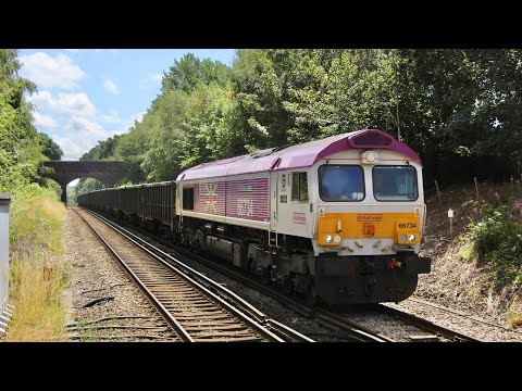 GBRf 66734 “Platinum Jubilee” storms through Frant working 4Y19 - 10/7/23