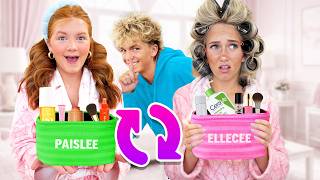 Download lagu i SWAPPED Makeup Bags With My SiSTERS *GONE WRONG* 👛 💄 mp3