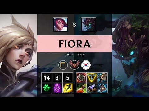 Fiora Top vs Maokai: Unstoppable - KR Grandmaster Patch 14.24