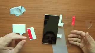 preview picture of video 'OnePlus One Original Tempered Glass Installation Greek'