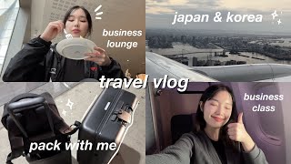 PACK AND FLY WITH ME TO JAPAN AND KOREA: business class experience, travel essentials, fall 2023