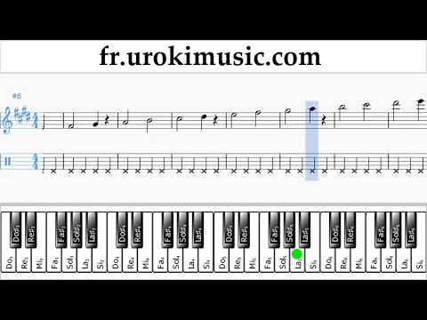 Cours de Piano (main droite) Silvestre Dangond Nicky Jam - Cásate Conmigo Tuto Partitions Partie#1