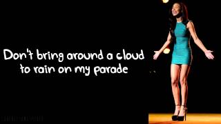 Glee - Don&#39;t Rain On My Parade (Lyrics)